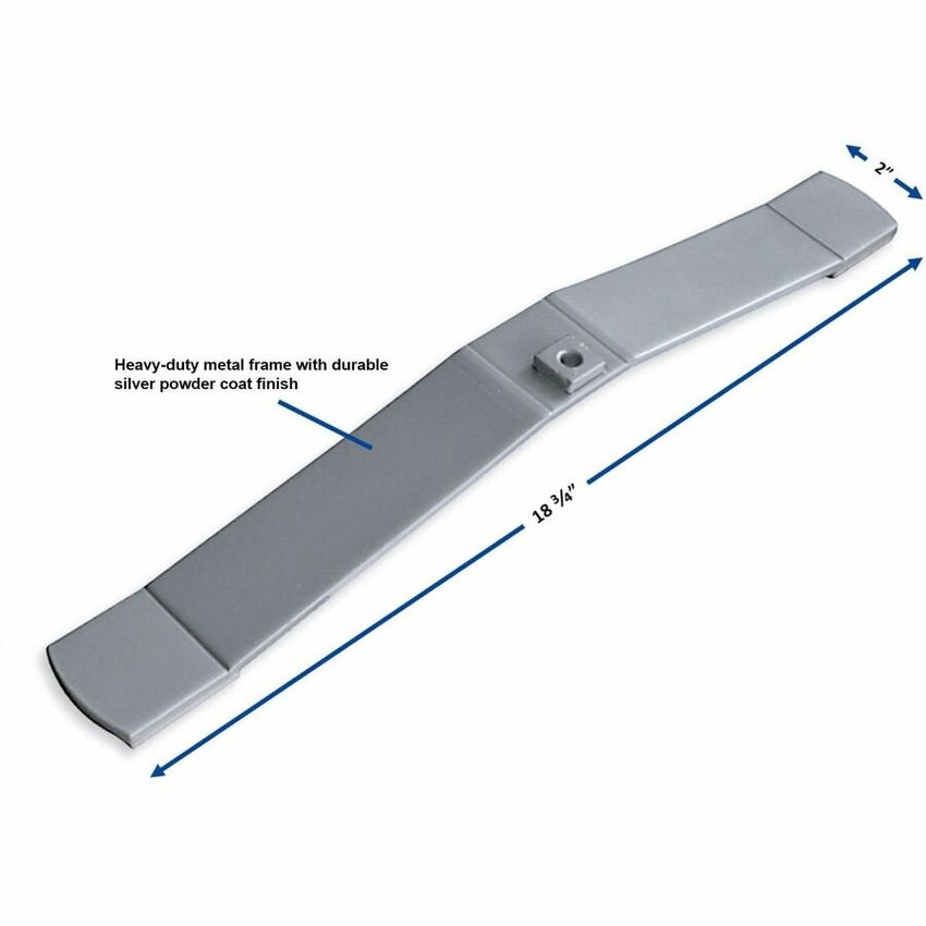 Lorell Panel System Freestanding Feet for Fabric Panels Aluminum 2"W x 18.38"L x 1.88"H (LLR - LLR90261) - SchoolOutlet