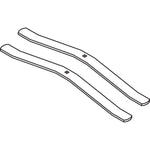 Lorell Panel System Freestanding Feet for Fabric Panels Aluminum 2