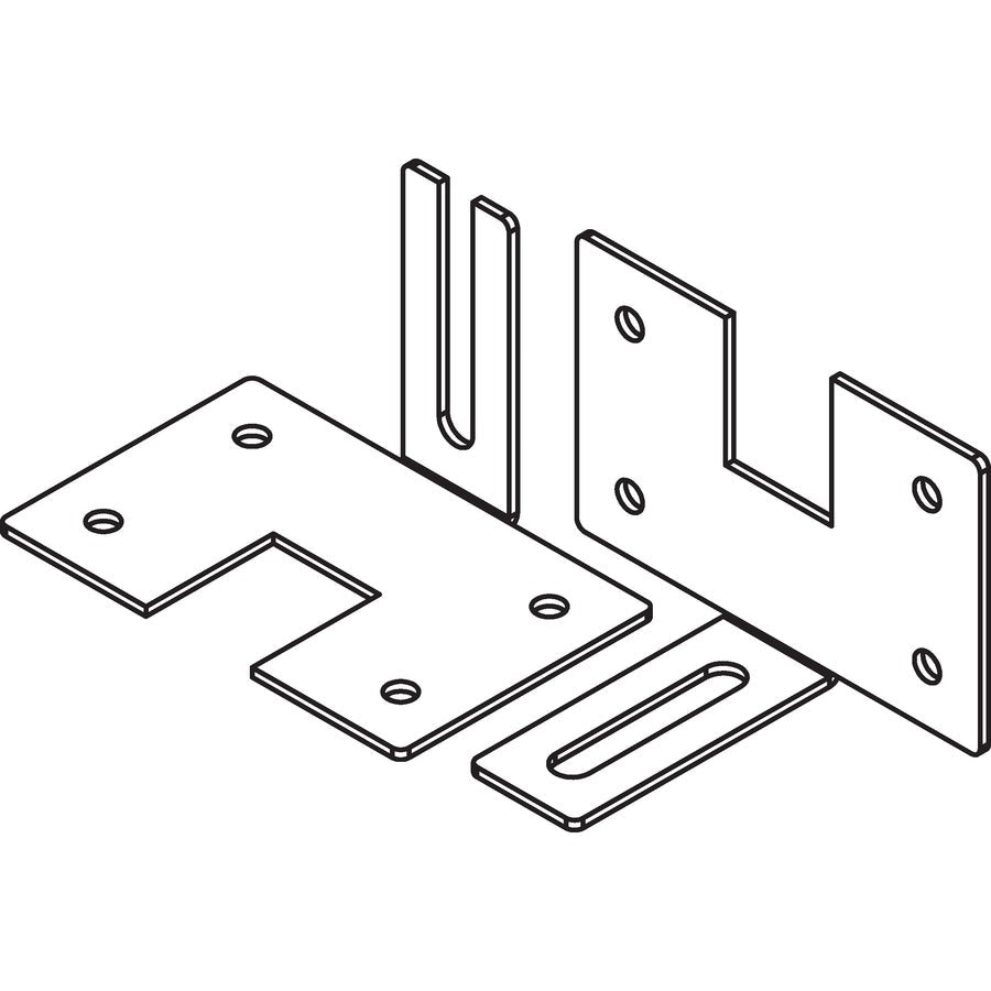 Lorell Panel System Wall Brackets for Fabric Panels, Set of 2 (LLR - LLR90262) - SchoolOutlet