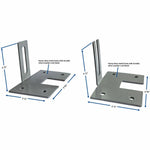 Lorell Panel System Wall Brackets for Fabric Panels, Set of 2 (LLR - LLR90262) - SchoolOutlet