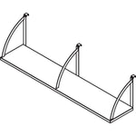 Heavy - Duty Lorell Panel System Overhead Shelf 56.25