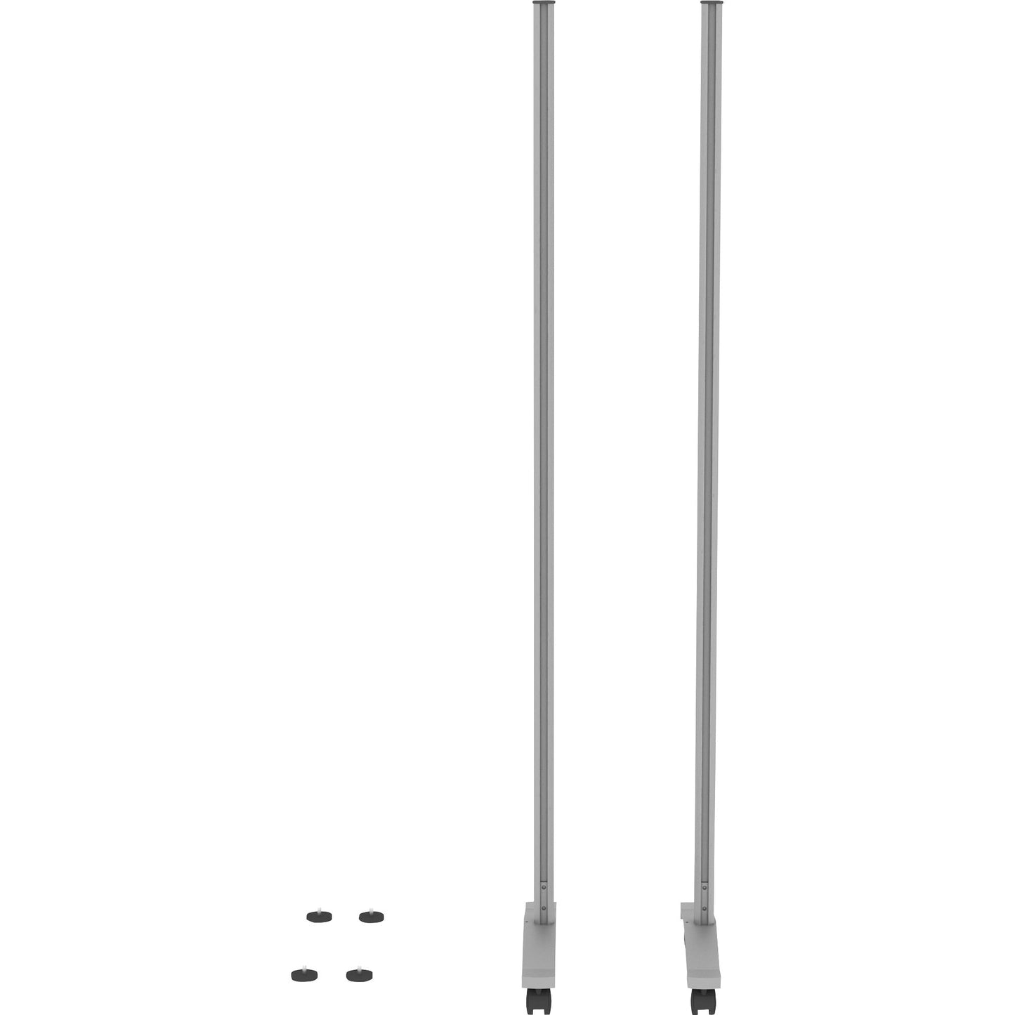 Lorell Adaptable Panel Legs for Configuration 18.75"W x 2"D x 70.87"H Silver (LLR - LLR90271) - SchoolOutlet