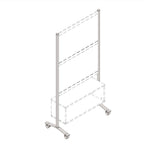 Lorell Adaptable Panel Legs for Configuration 18.75