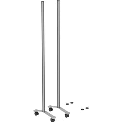 Lorell Adaptable Panel Legs for Configuration 18.75"W x 2"D x 70.87"H Silver (LLR-LLR90271)