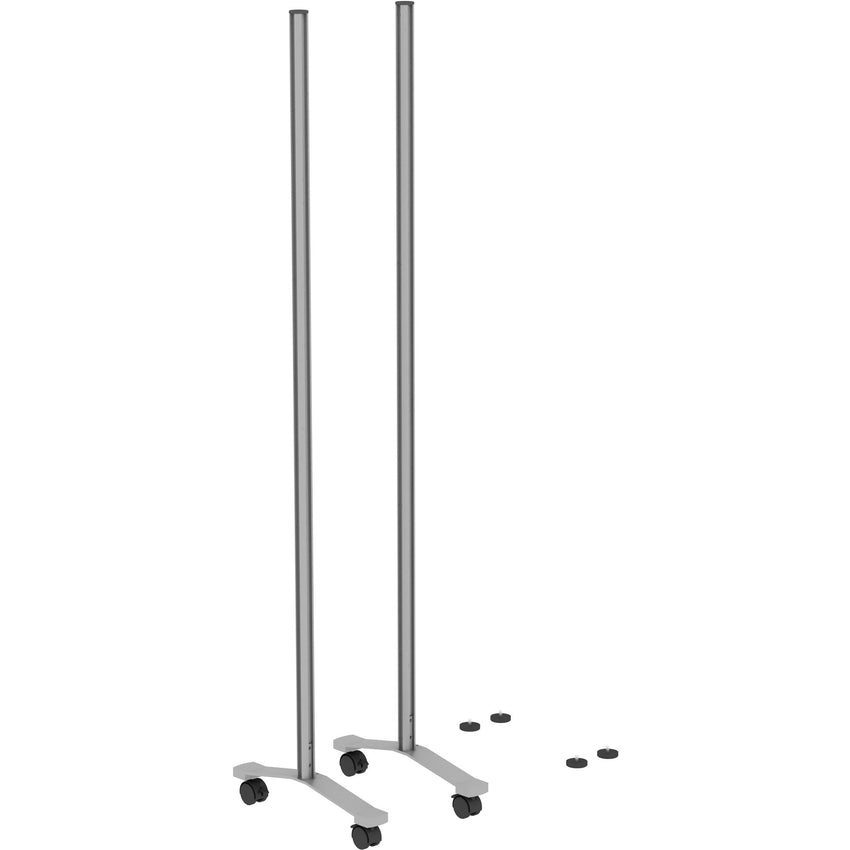Lorell Adaptable Panel Legs for Configuration 18.75"W x 2"D x 70.87"H Silver (LLR - LLR90271) - SchoolOutlet