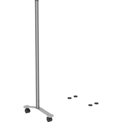 Lorell Adaptable Panel Legs for Configuration 18.75"W x 2"D x 48.37"H Silver (LLR-LLR90272)