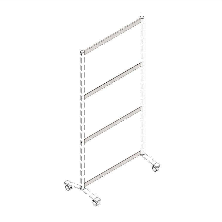 Lorell Single - Wide Thickorizontal Panel Strip for Adaptable Panel System 33.12"W x 0.50"D x 1.75"Thick (LLR - LLR90273) - SchoolOutlet