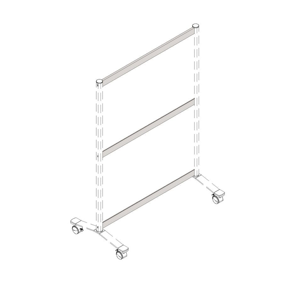 Lorell Single - Wide Thickorizontal Panel Strip for Adaptable Panel System 33.12"W x 0.50"D x 1.75"Thick (LLR - LLR90273) - SchoolOutlet