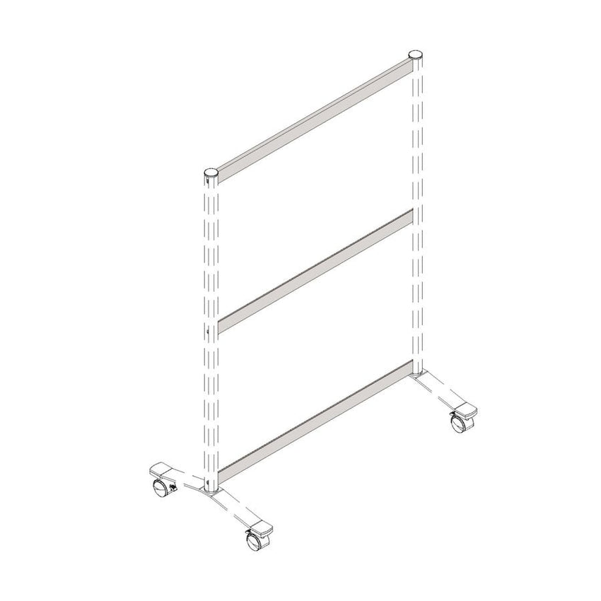 Lorell Single - Wide Thickorizontal Panel Strip for Adaptable Panel System 33.12"W x 0.50"D x 1.75"Thick (LLR - LLR90273) - SchoolOutlet
