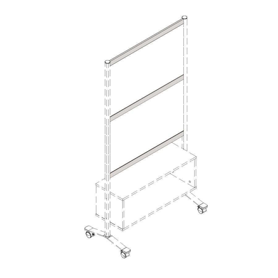 Lorell Single - Wide Thickorizontal Panel Strip for Adaptable Panel System 33.12"W x 0.50"D x 1.75"Thick (LLR - LLR90273) - SchoolOutlet