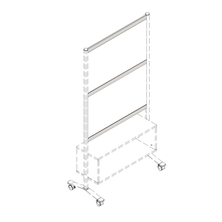 Lorell Single - Wide Thickorizontal Panel Strip for Adaptable Panel System 33.12"W x 0.50"D x 1.75"Thick (LLR - LLR90273) - SchoolOutlet