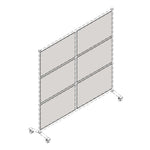 Lorell Adaptable Acrylic Panel Divider with Aluminum Frame 37
