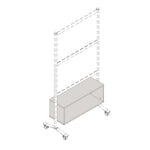 Lorell Panel System Open Storage Cabinet Laminate Modular Panel Storage Organizer (LLR - LLR9028X) - SchoolOutlet