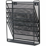 Lorell 5 - Pocket Steel Mesh Wall File Organizer Black (LLR - LLR95280) - SchoolOutlet