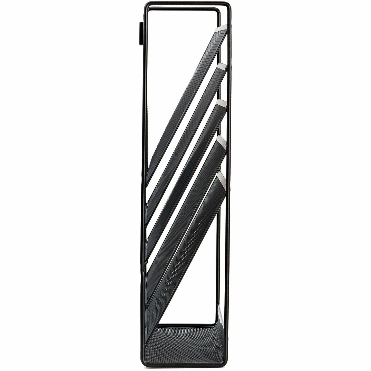 Lorell 5 - Pocket Steel Mesh Wall File Organizer Black (LLR - LLR95280) - SchoolOutlet
