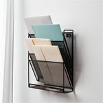 Lorell 5 - Pocket Steel Mesh Wall File Organizer Black (LLR - LLR95280) - SchoolOutlet