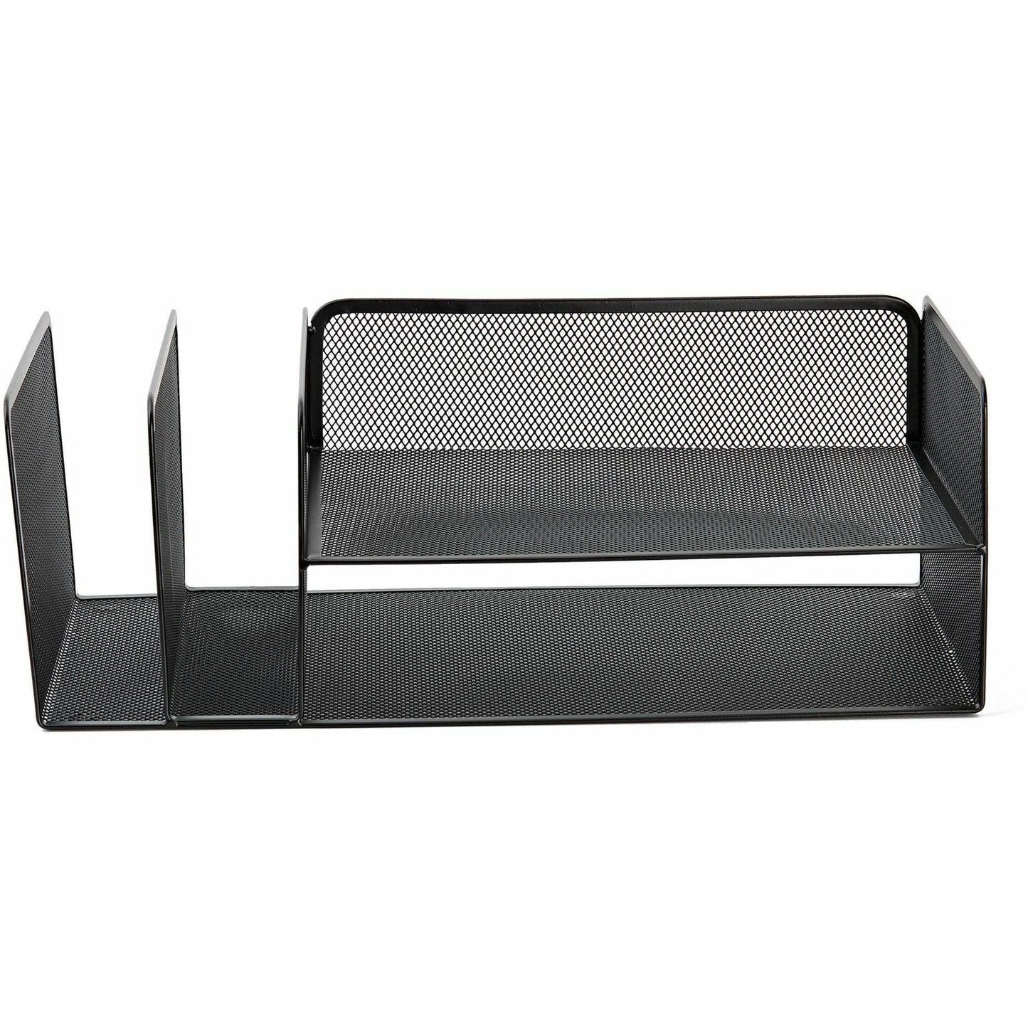 Lorell 4 - Tier File Organizer Steel Mesh Desktop Document Organizer Black (LLR - LLR95281) - SchoolOutlet