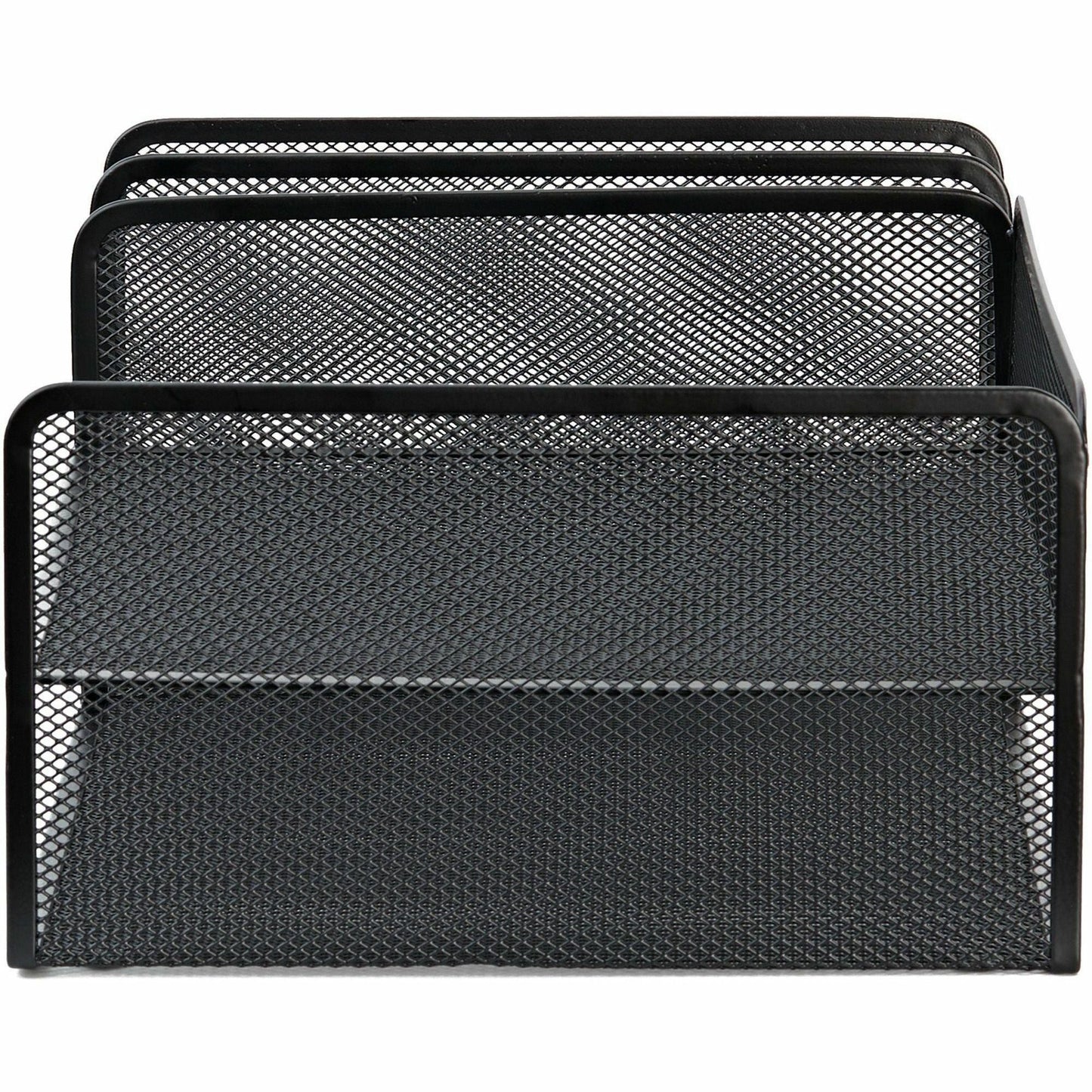 Lorell 4 - Tier File Organizer Steel Mesh Desktop Document Organizer Black (LLR - LLR95281) - SchoolOutlet