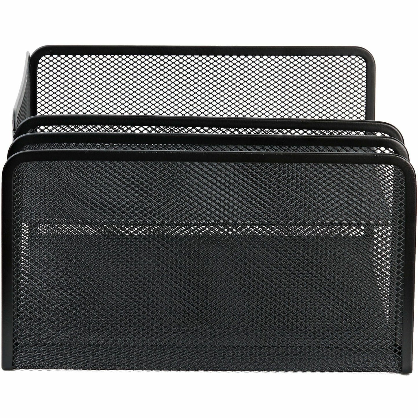 Lorell 4 - Tier File Organizer Steel Mesh Desktop Document Organizer Black (LLR - LLR95281) - SchoolOutlet