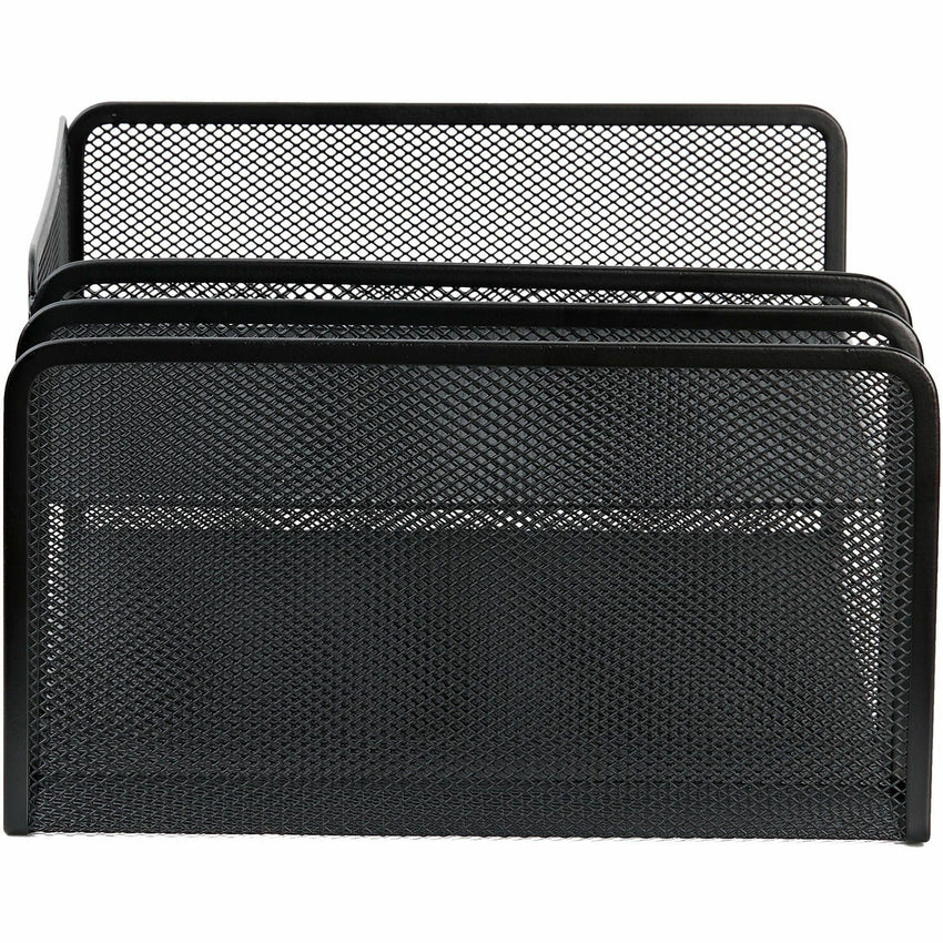 Lorell 4 - Tier File Organizer Steel Mesh Desktop Document Organizer Black (LLR - LLR95281) - SchoolOutlet