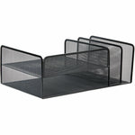Lorell 4 - Tier File Organizer Steel Mesh Desktop Document Organizer Black (LLR - LLR95281) - SchoolOutlet