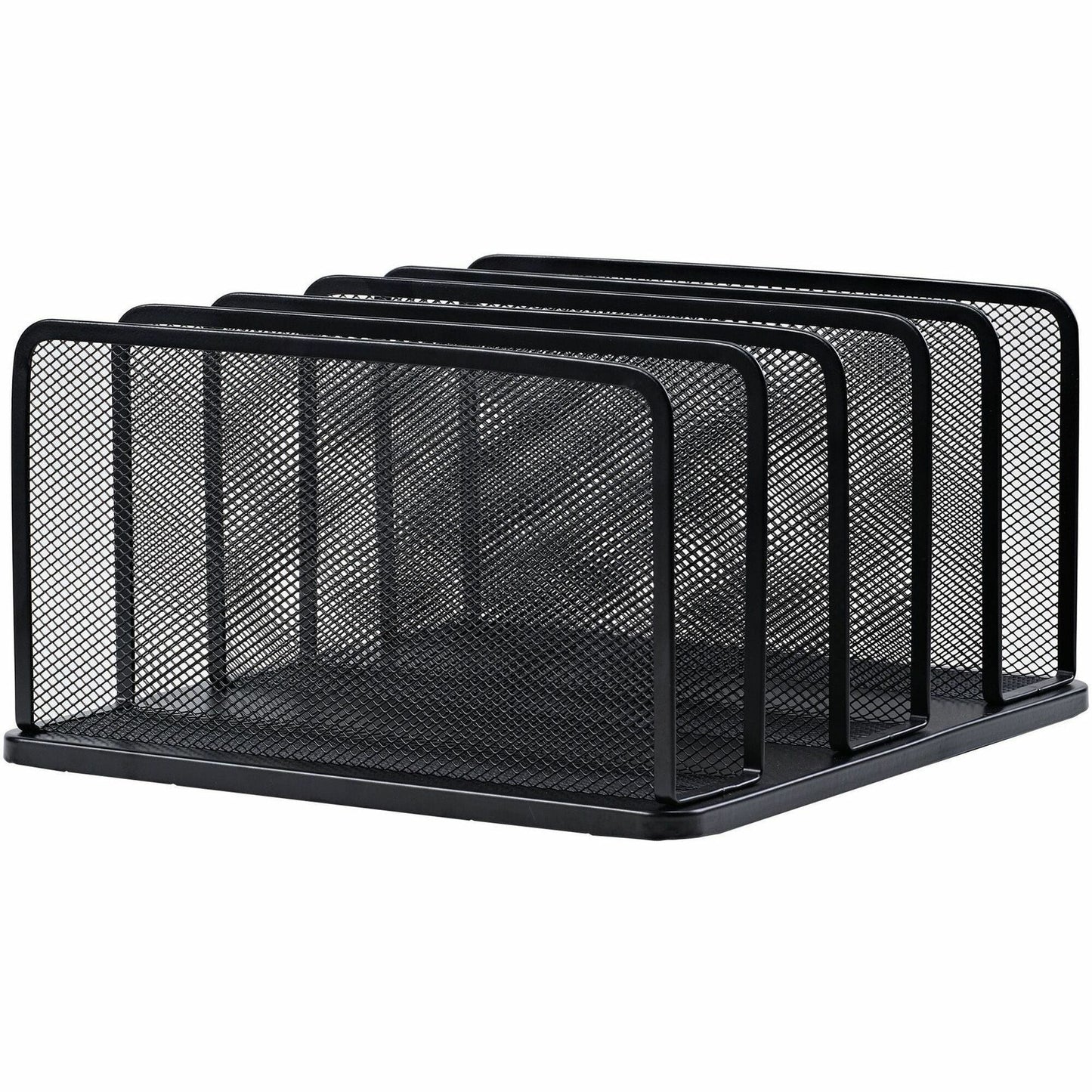 Lorell 5 - Tier Letter Tray Vertical Steel Mesh Document Organizer Black (LLR - LLR95282) - SchoolOutlet