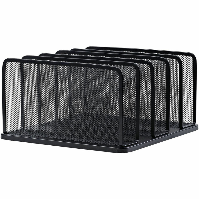Lorell 5 - Tier Letter Tray Vertical Steel Mesh Document Organizer Black (LLR - LLR95282) - SchoolOutlet