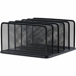 Lorell 5 - Tier Letter Tray Vertical Steel Mesh Document Organizer Black (LLR - LLR95282) - SchoolOutlet