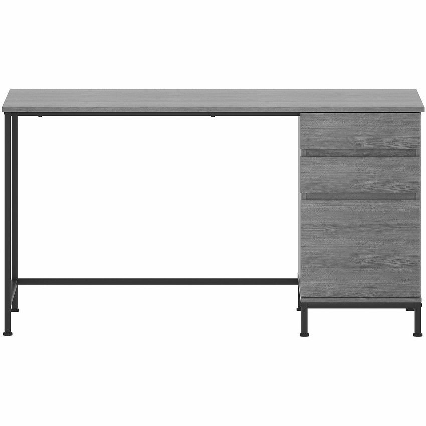 Lorell SOHO Series 55"W x 23.6"D x 30"H Single Pedestal Desk 3 Drawers (LLR - LLR9761X) - SchoolOutlet