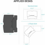 Lorell Electric Desk Riser with Wireless Charging 20