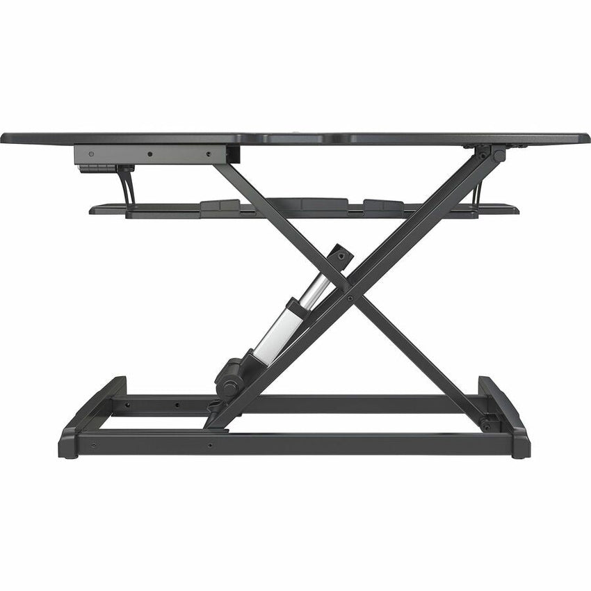 Lorell Electric Desk Riser with Wireless Charging 20"H x 19.25"W x 33.5"D Black (LLR - LLR99530) - SchoolOutlet