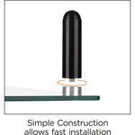 Lorell 4 - Leg Single - Shelf Glass Monitor Stand 3