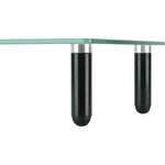 Lorell 4 - Leg Single - Shelf Glass Monitor Stand 3