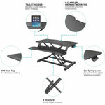 Lorell X - Type Slim Desk Riser 16.5