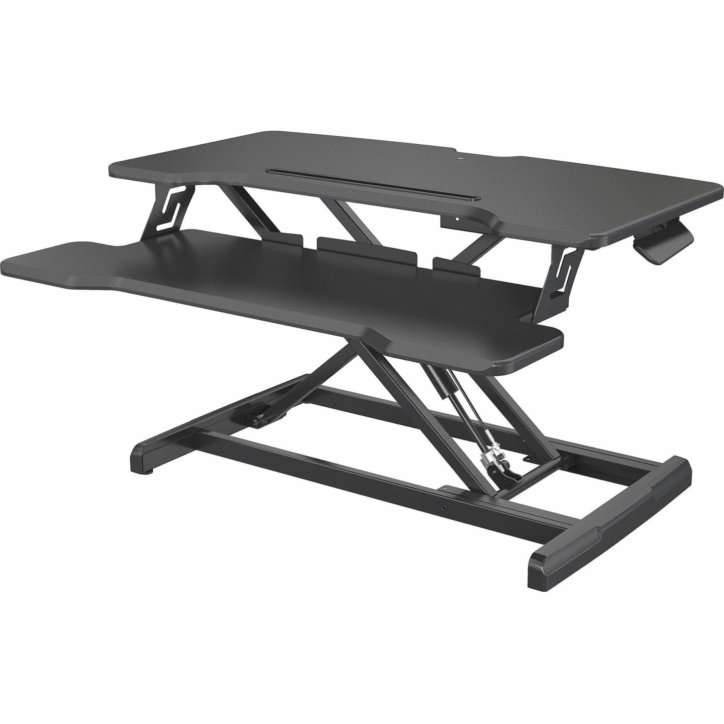 Lorell X - Type Slim Desk Riser 16.5"H x 20"W Black (LLR - LLR99539) - SchoolOutlet