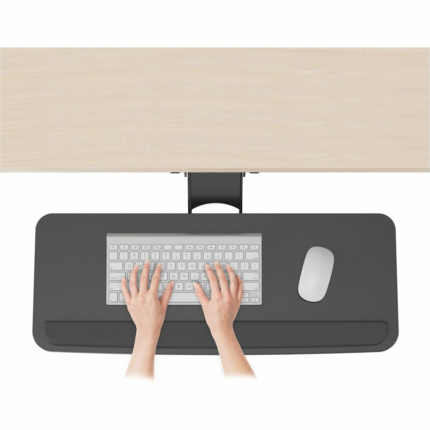 Lorell Universal Keyboard Tray Desk Mountable 10.9"W x 28.5"L x 5"H (LLR - LLR99543) - SchoolOutlet