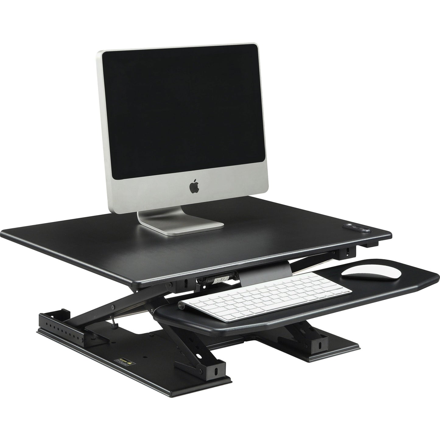 Lorell Electric Desk Riser with Keyboard Tray 17.13"H x 28.75"W x 35.75"D Black (LLR - LLR99552) - SchoolOutlet