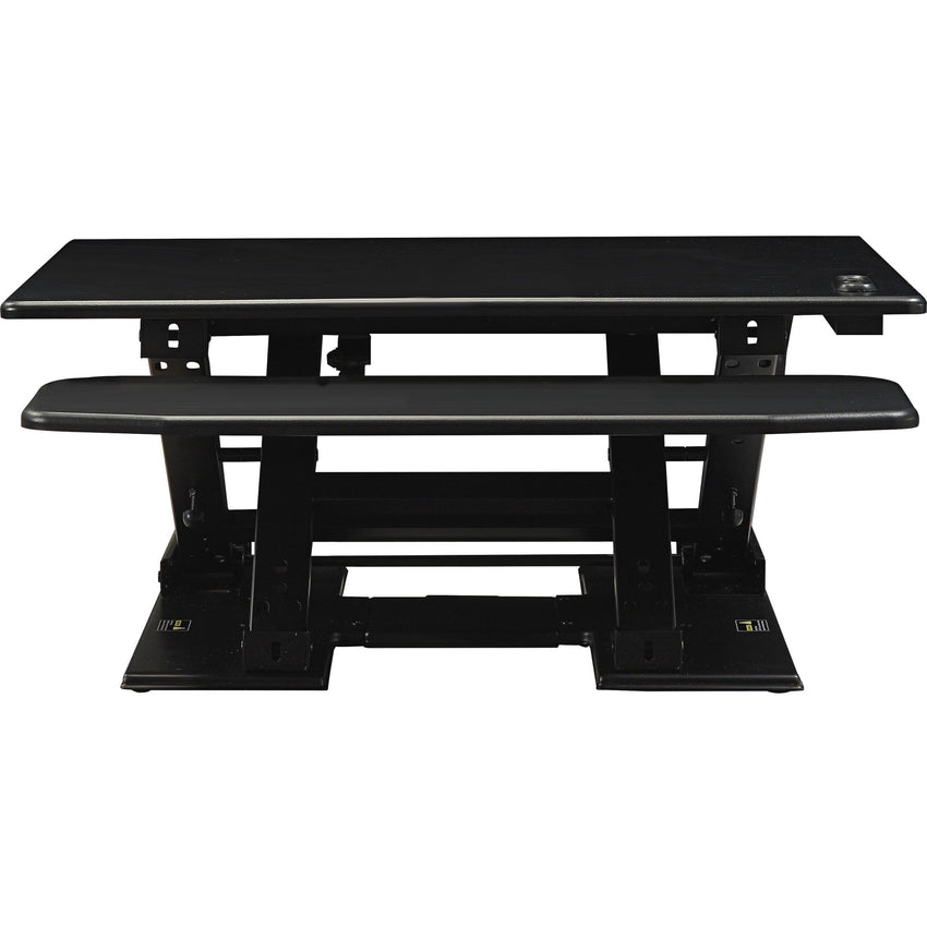 Lorell Electric Desk Riser with Keyboard Tray 17.13"H x 28.75"W x 35.75"D Black (LLR - LLR99552) - SchoolOutlet