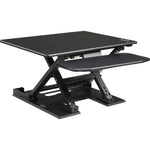 Lorell Electric Desk Riser with Keyboard Tray 17.13