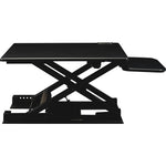 Lorell Electric Desk Riser with Keyboard Tray 17.13