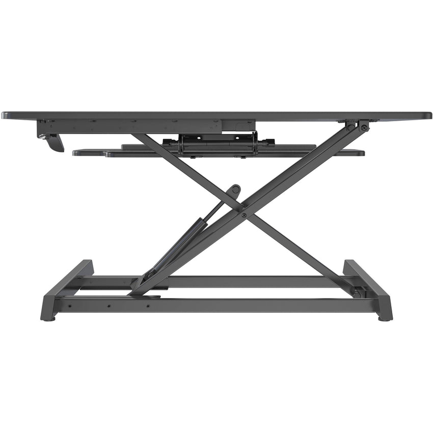Lorell Large Monitor Desk Riser 19.63"H x 35.38"W x 19.25"D Black (LLR - LLR99555) - SchoolOutlet