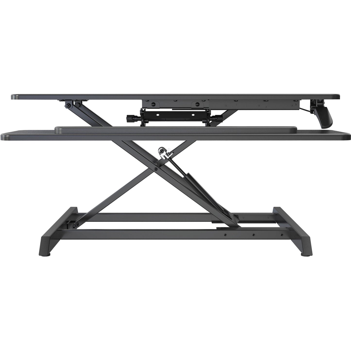 Lorell Large Monitor Desk Riser 19.63"H x 35.38"W x 19.25"D Black (LLR - LLR99555) - SchoolOutlet