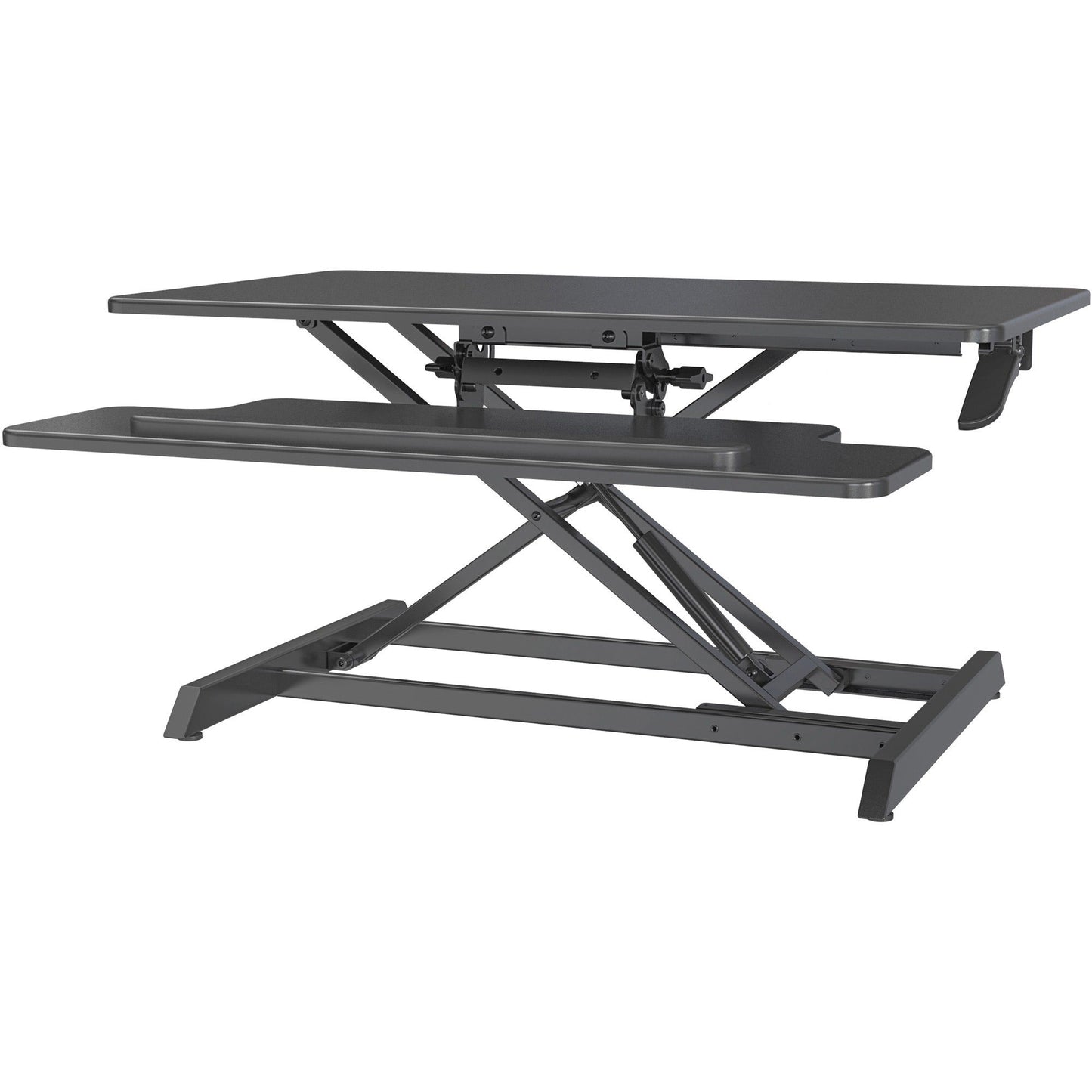 Lorell Large Monitor Desk Riser 19.63"H x 35.38"W x 19.25"D Black (LLR - LLR99555) - SchoolOutlet