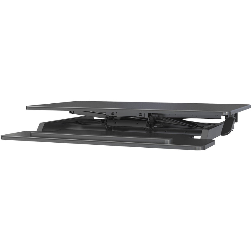 Lorell Large Monitor Desk Riser 19.63"H x 35.38"W x 19.25"D Black (LLR - LLR99555) - SchoolOutlet