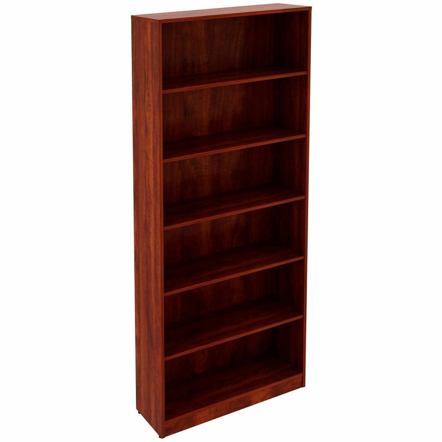 Lorell 6 - Shelf Laminate Bookcase 36"W x 12"D x 84"H Espresso (LLR - LAM - BC84 - 6S) - SchoolOutlet