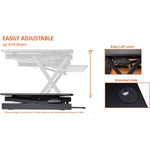 Lorell Deluxe Adjustable Desk Riser 20