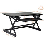 Lorell Deluxe Adjustable Desk Riser 20
