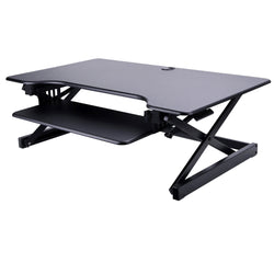 Lorell Deluxe Adjustable Desk Riser 20"H x 38"W x 24"D Black (LLR-LLR99759)