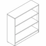Lorell Professional 3 - Shelf Laminate Bookcase 36