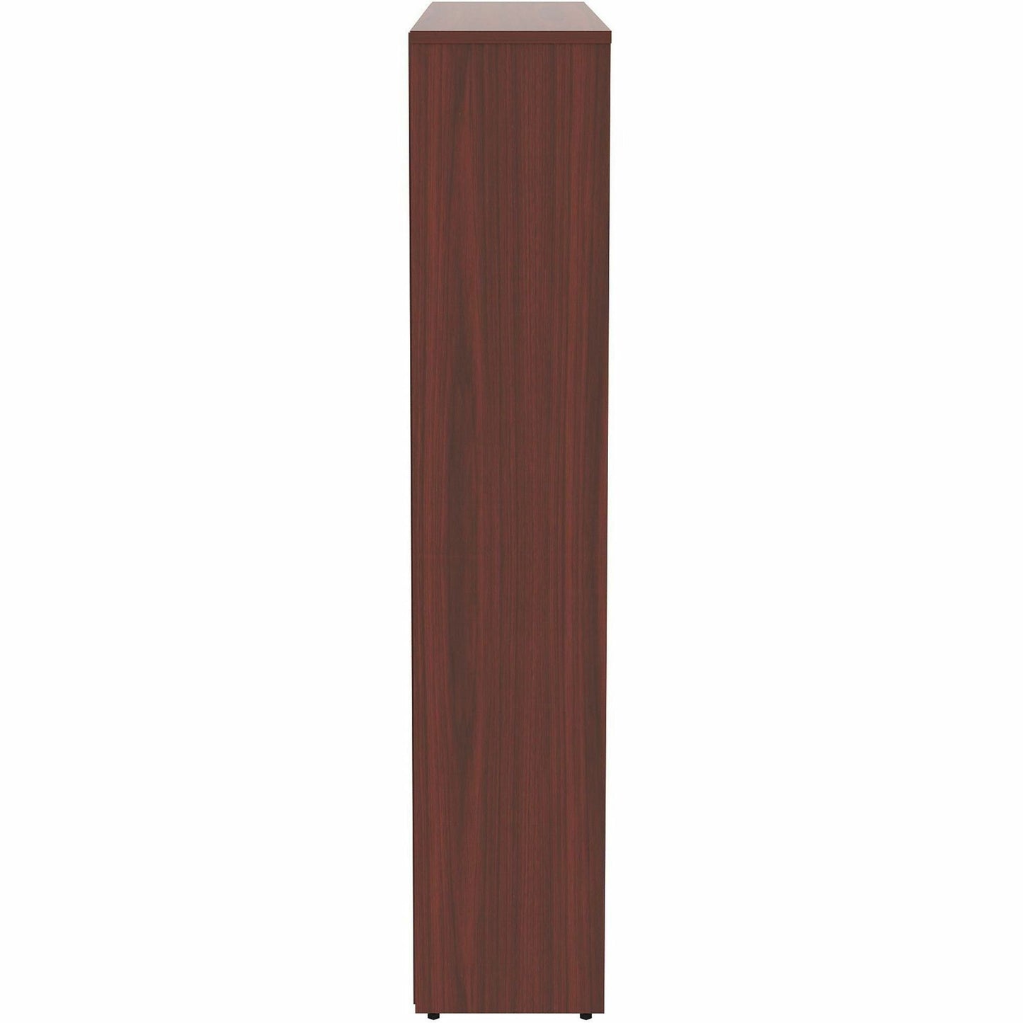Lorell 5 - Shelf Laminate Bookcase 36"W x 12"D x 60"H Mahogany (LLR - LLR997860) - SchoolOutlet